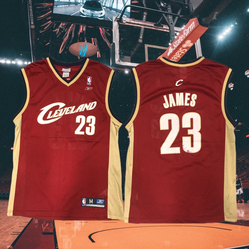 Vintage 2002 Mens Adidas NBA Jersey Lebron James Cleveland Cavaliers